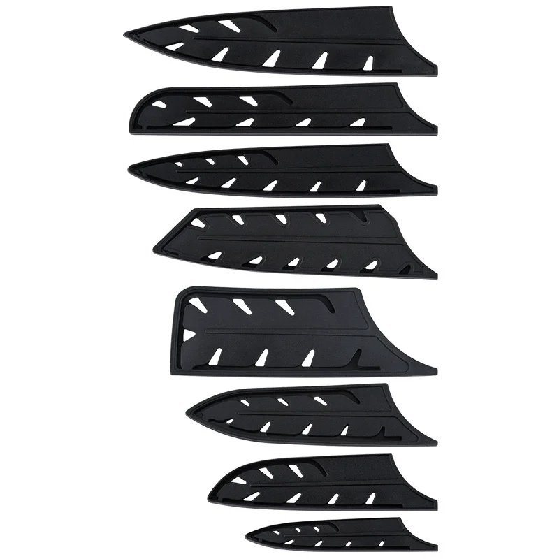 أكمام غطاء السكاكين تناسب سكين الشيف، وسكاكين الخبز والتشكيل - وواقي الشفرة من بلاستيك ABS