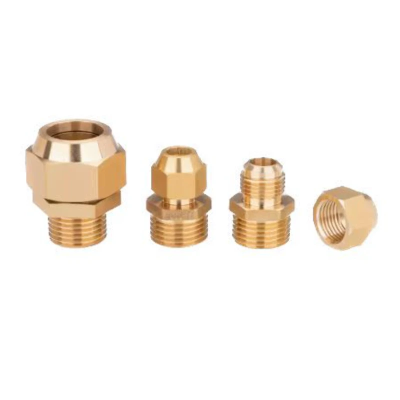 Kupfer fackel direkt verbinden 1/8 "3/8" 1/4 "3/4" Außengewinde Messing armatur Kupfer Expansion Mündung ausgestellt Adapter Stecker