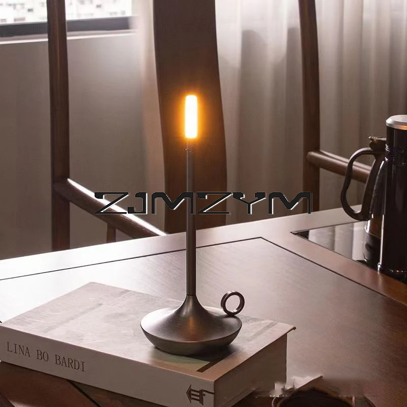 Touch Sensor Atmosphere Candle Table Charging Plug Dual-purpose Led Night Light Lamp Restaurant Bar Romantic Decoration Lamps