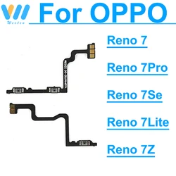 Volume Power Flex For Oppo Reno 7 Pro 7Pro 7lite 7z 7Se 4G 5G ON OFF Power Volume Buttons Side Key Flex Cable Replacement