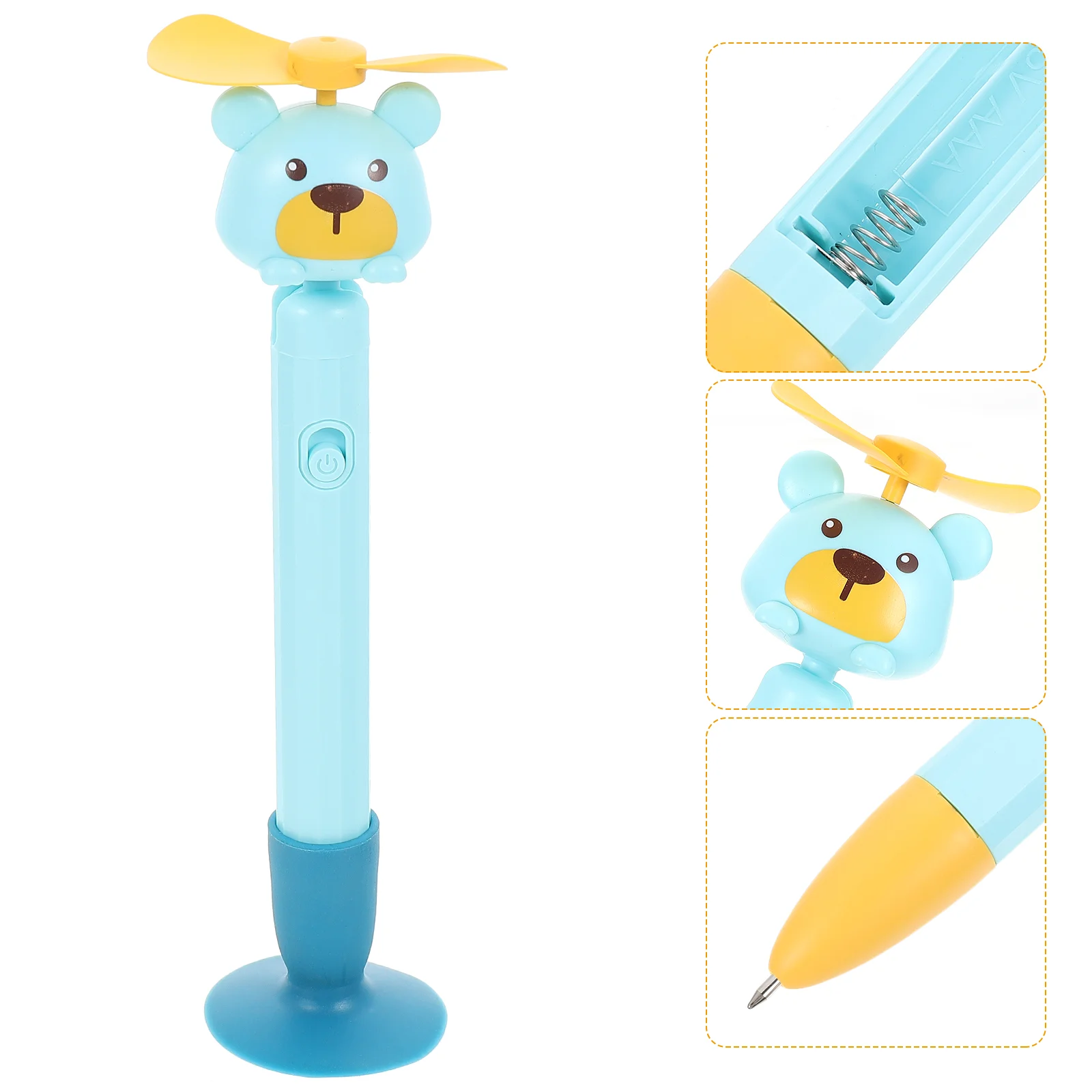 

Fan Pen Portable Writing Design Small with Ballpoint Pens Multi-function Summer for Kids