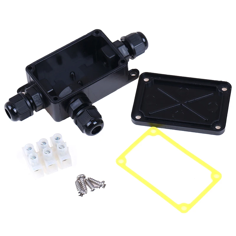【K】IP66 Waterproof Junction Box 2 Way 3 Way 3mm-6.5mm Cable Connector Sealed Retardant Electrical Outdoor Waterproof Box