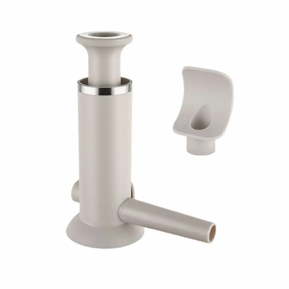 PP, 304 Stainless Steel Manual Sausage Stuffer White 1 Filling Nozzle Sausage Filling Machine Food Grade Material