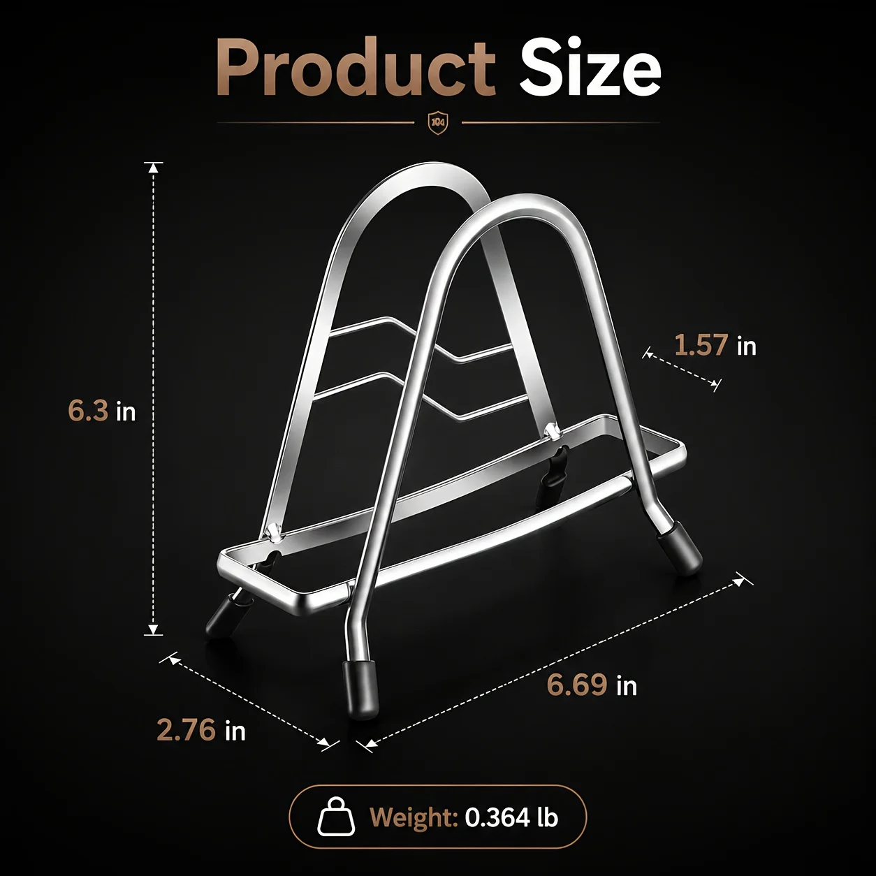 Stainless Steel Cutting Board Rack, Stable Triangle Chopping Board Holder, Countertop Pan Lid Organizer, Kitchen Storage Stand