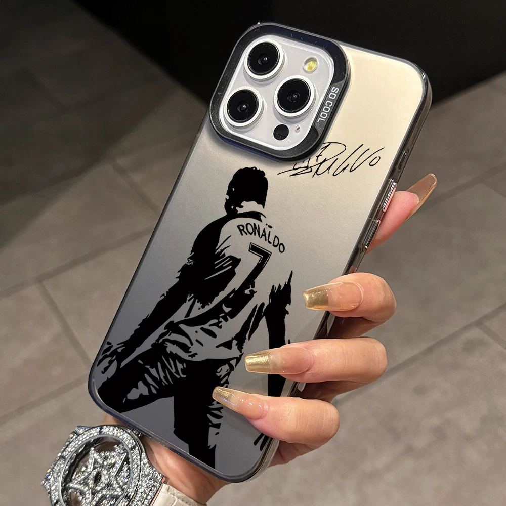 Football star Cristiano Ronaldo Phone Cases for Apple iPhone 16 15 14 Plus Case 11 12 13 Pro Max XR XS X 7 8 Shockproof Cover