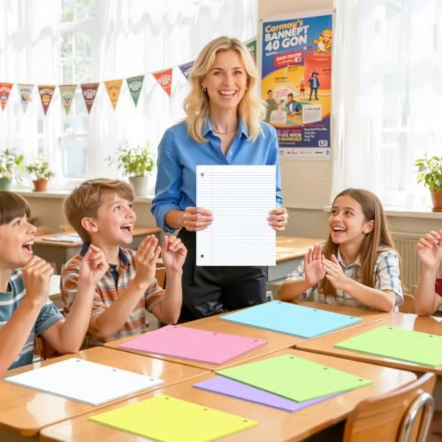 120 Sheets Loose Leaf Paper College Ruled, 8x10.5 Colored Notebook Paper 3 Hole Punched Lined Paper, 3 Ring Binders Notepad, 10