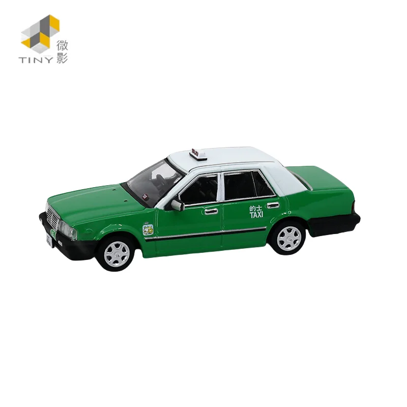 1:64 Hong Kong Nissan Taxi New alloy simulation model, children's collection of decorative toys, holiday gifts for children.