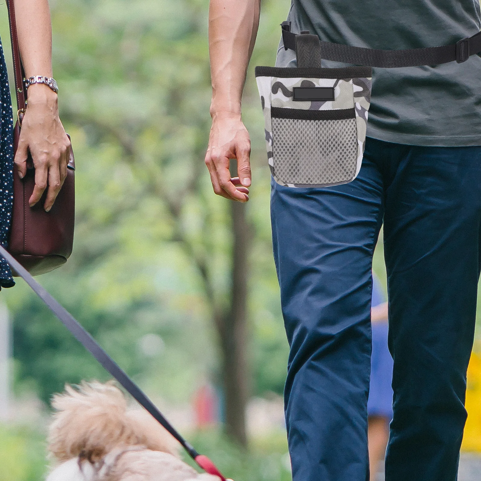 

Dog Treat Pouch Large Capacity Oxford Cloth Training Bag Snack Storage Zipper for Phone Keys Wallet Outdoor Dog