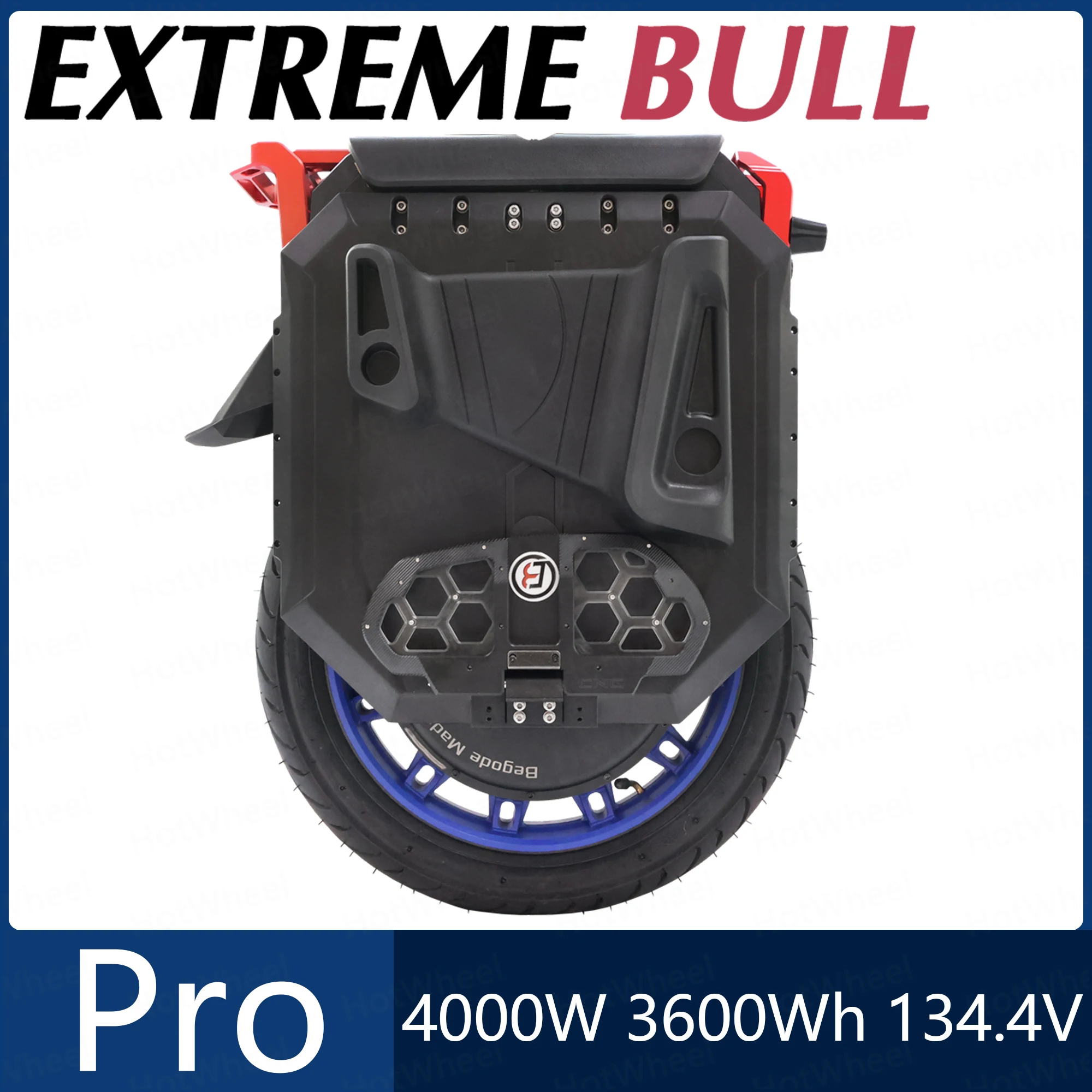 EXTREME BULL Commander Pro 50S 134V Motor C40 4000W 20inch Commander Pro 50S 3600wh Adjustable Suspension 36 MOSFET Mainboard