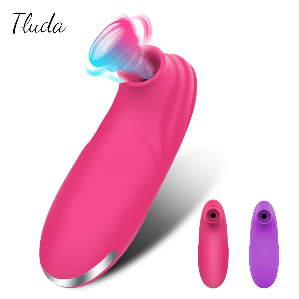 Clit Sucker Vibrator Vacuum Sucking Vibrating Clitoris Nipples Stimulator Female Masturbator Adult Goods Sex Toy for Women