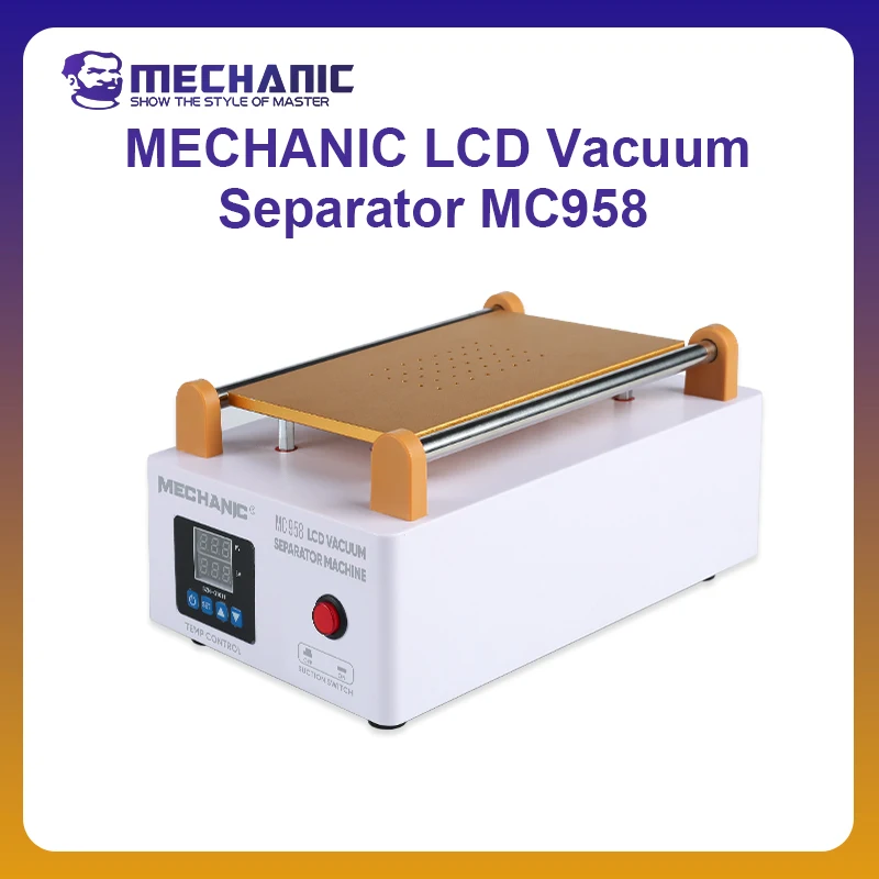 MECHANIC MC958 LCD Screen Separator Mobile Phone Super Suction Screen Repair Separation Machine 360°Rotation Separation Tools