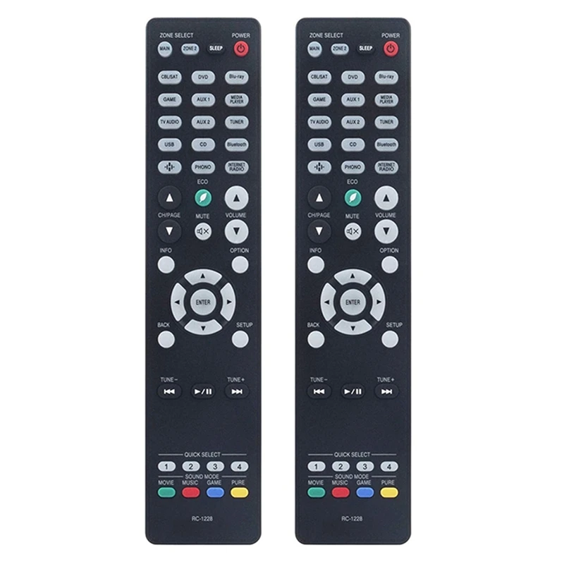 

2025 New-2X RC-1228 Remote Control Replace For Denon Integrated Network AV Receiver AVR-X3600H AVR-X2600H AVR-S950H AVR-X3500H