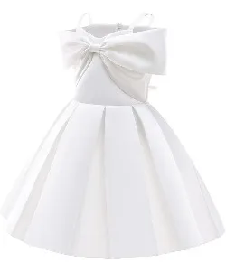 Детская одежда с цветочным принтом для девочек, торжественное вечернее платье для вечеринки по случаю дня рождения, вечернее свадебное танцевальное платье трапециевидной формы с бантом, детское атласное платье