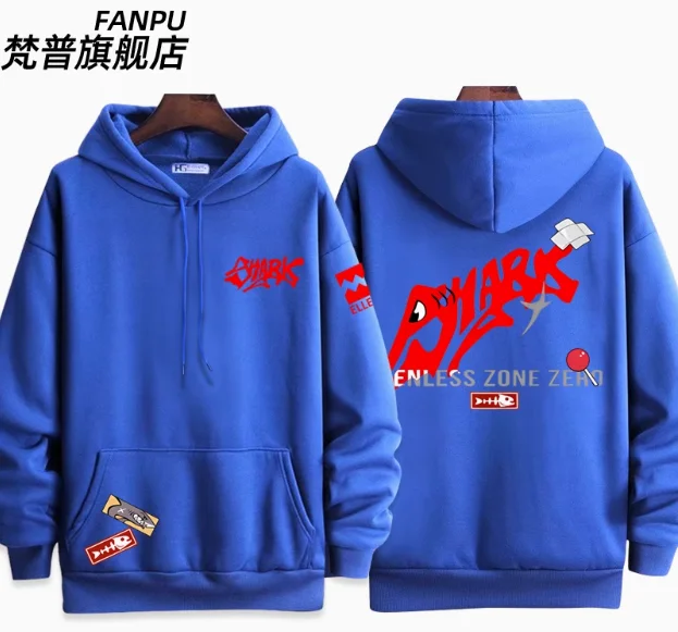 Anime Zenless Zone Zero Ellen Joe Hooded Hoodie Cosplay Autumn Winter Men Women Coat Loose Jacket Tops