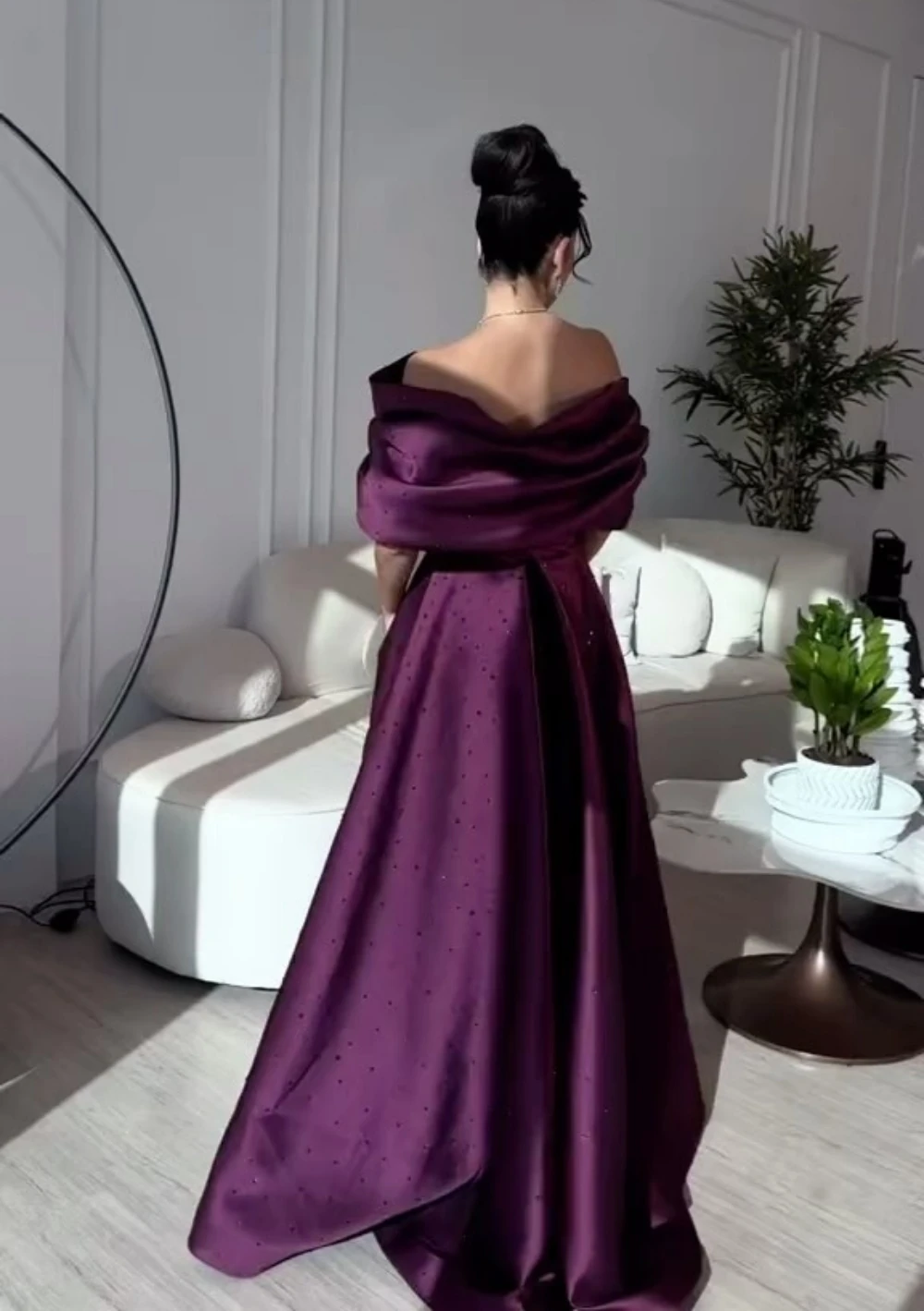 Customized Fashion Off-the-shoulder A-line Floor Length es Bows Beading S Formal Occasion Gown vestido de festa mulher luxo