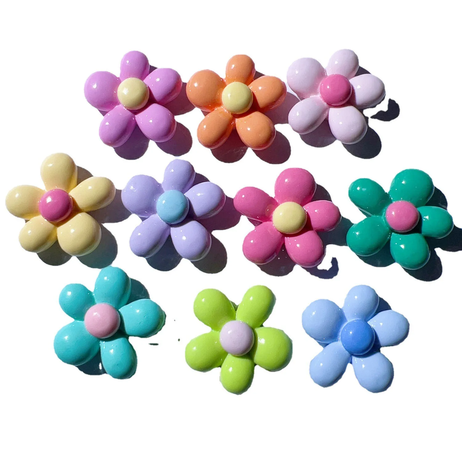 10pcs Cute Cartoon Kawaii Butterfly Bow Series Flat Back Resin DIY Scrapbooking Cabochons Embellishment Decoration Accessories