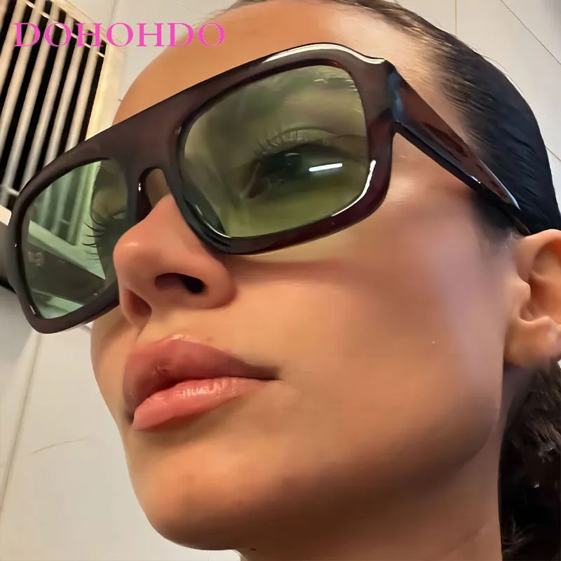 

Oversized Square Frame Trendy Brand Designer Women's Sunglasses Retro Sungalss Men's Hip Hop Outdoor Drive Travel Eyewear UV400