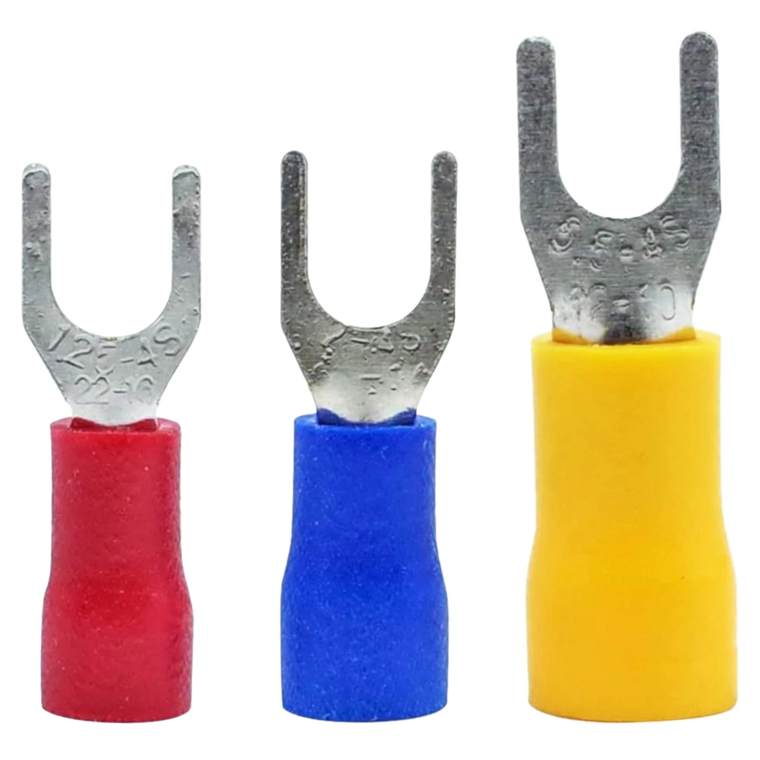 

300 Pcs 22-16 16-14 12-10 AWG Insulated Fork Spade U-Type Wire Connector Electrical Crimp Terminal