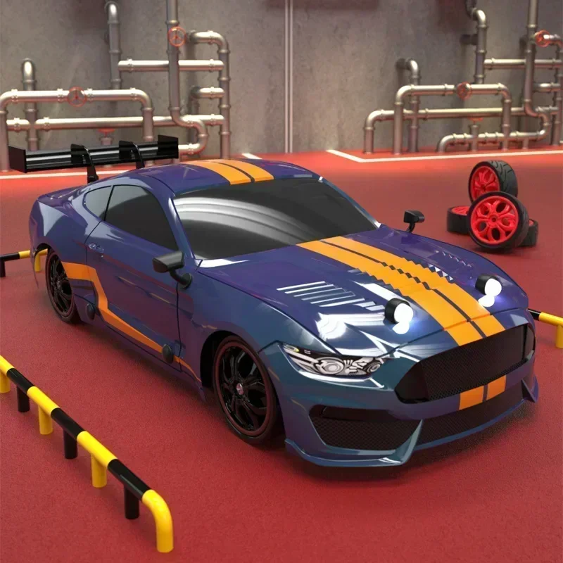 

Rc Car Electric Remote Control Super Car Drifting High-Speed Sports Car Mustang Handle Racing Pvc 4Wd Toys for Boys Kids Gifts