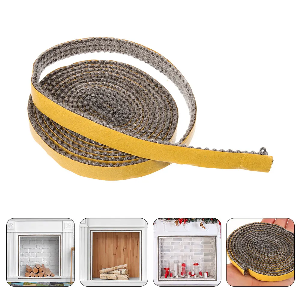 

1 Roll Tape Self Adhesive Heat Resistant Fireplace Door Seal Replacement Insert 300Cm Flat Gaskets Rope Seal Stove Fireplace