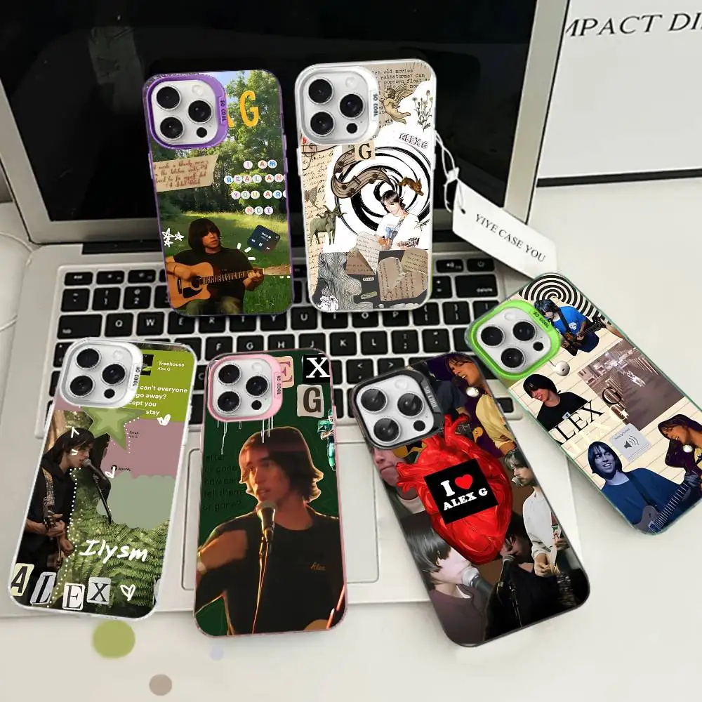 

Singer Popular A-Alex G Phone Case For IPhone 17 16 15 14 13 12 11 Pro Max Plus Color Silver Cover