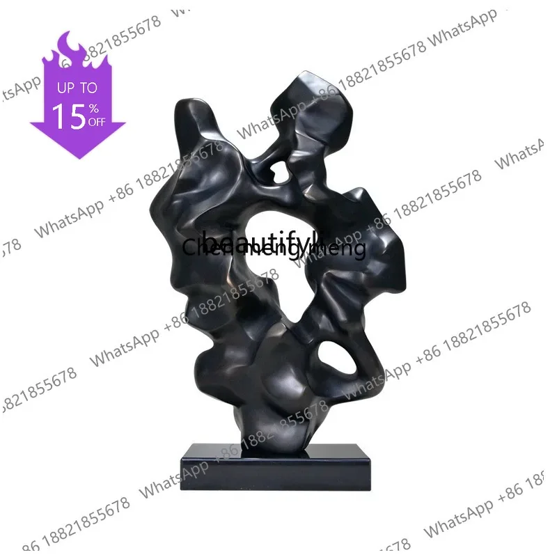 03 Hotel high-end art sculpture ornaments villa entrance living room ornaments home accessories