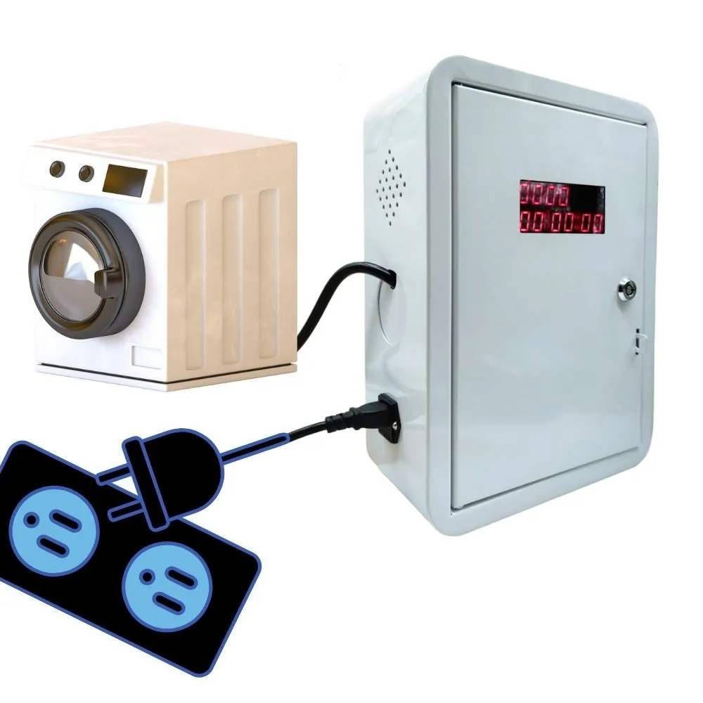 110V/220V Coin-Operated Power Control Box - Washing Machine Timer Controller / Time Countdown Box