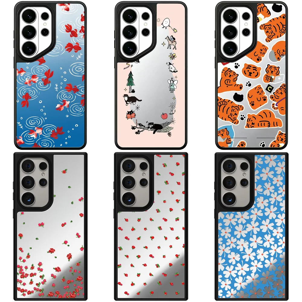 6071033 Mirror Magnetic Case: Compatible with Samsung Galaxy S23 U S24U S25 S26 Ultra S25+ S26 Plus Shell