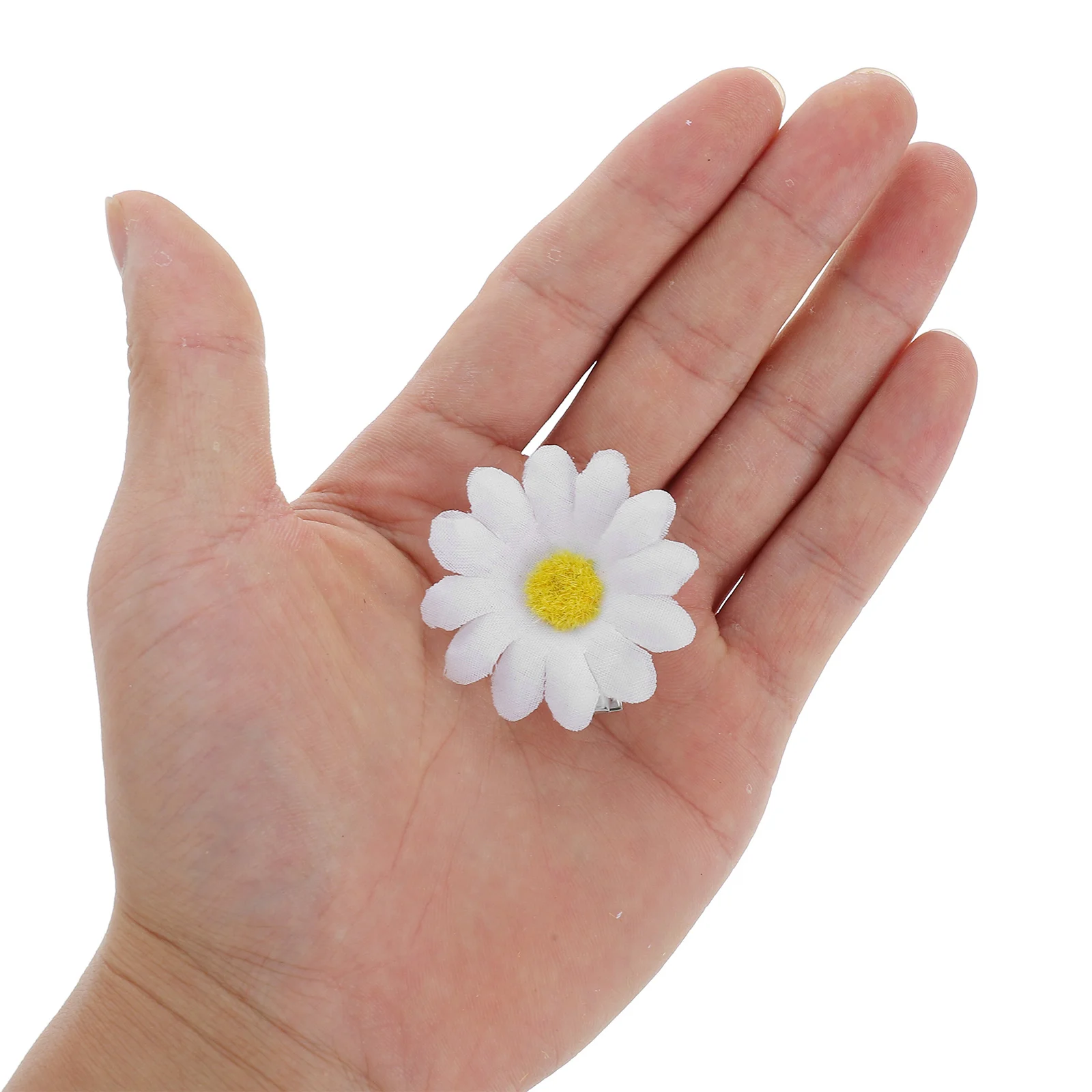 

Simulated Daisy Hair Clips for Girls Women Kids White Cute Simple Fashion Design Wedding Party Daily Accessories Stylish
