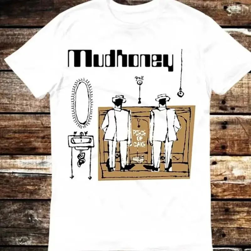 Mudhoney Band Piece Of Cake T Shirt White Short Sleeve All Sizes S 5Xl Bt995