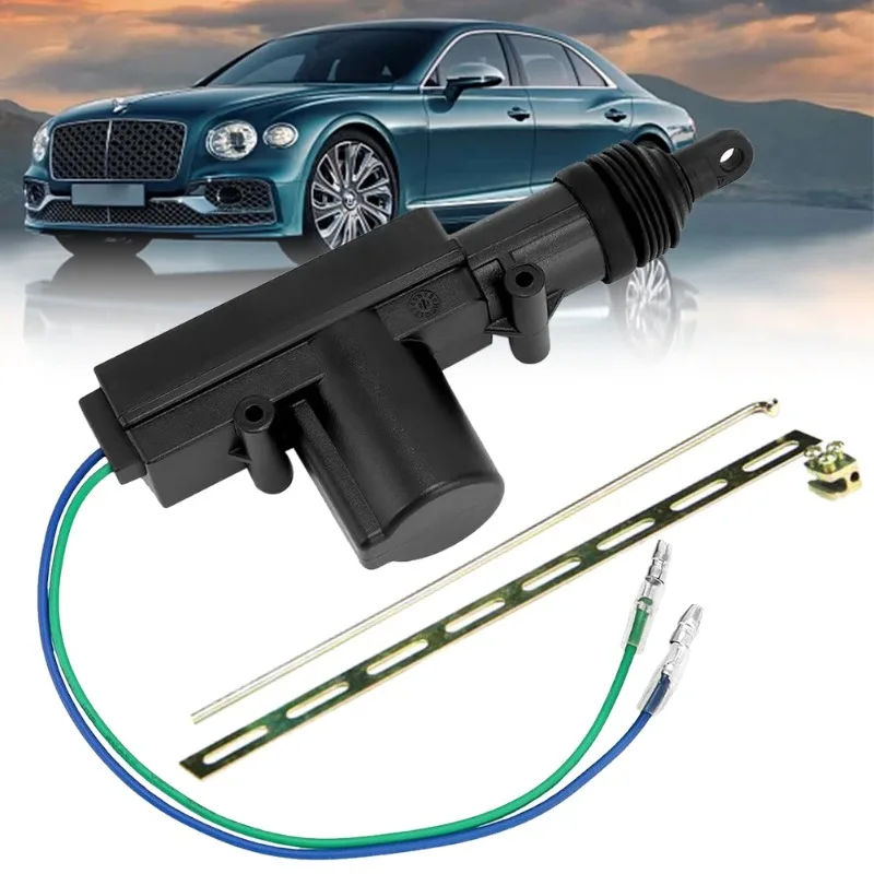 12V Car Locking System Actuator Heavy Duty Automobile Central Door Lock Motor Kit 2 Wire Vehicle Electric Door Lock Accessories