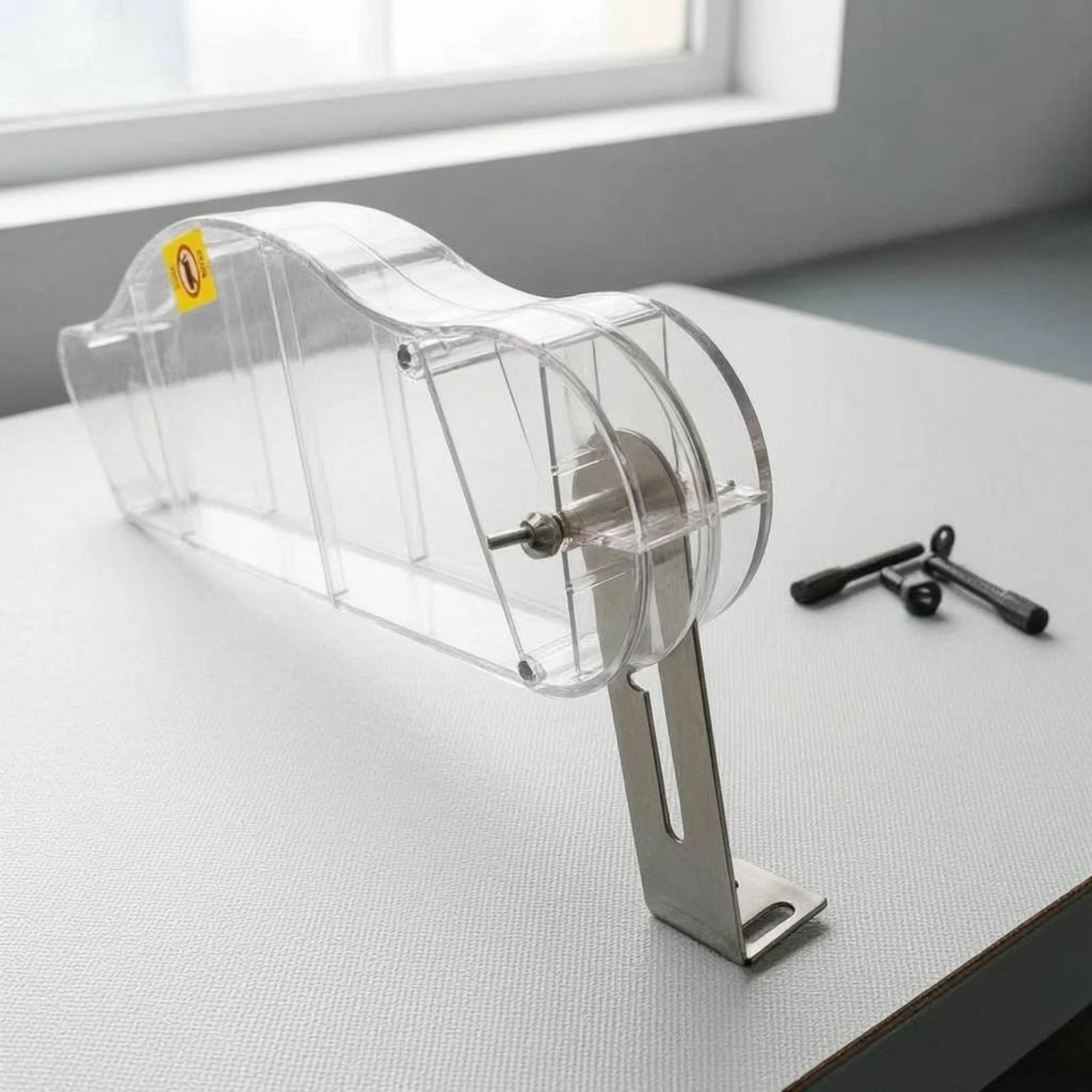 

Dust Cover Guard Transparent Table Saw Cover Power Tool Accessory Warning Label