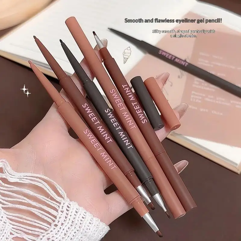 Waterproof Gel Eyeliner Pen Built In Brush Long Lasting Smudge Proof Daily Natural Eye Makeup