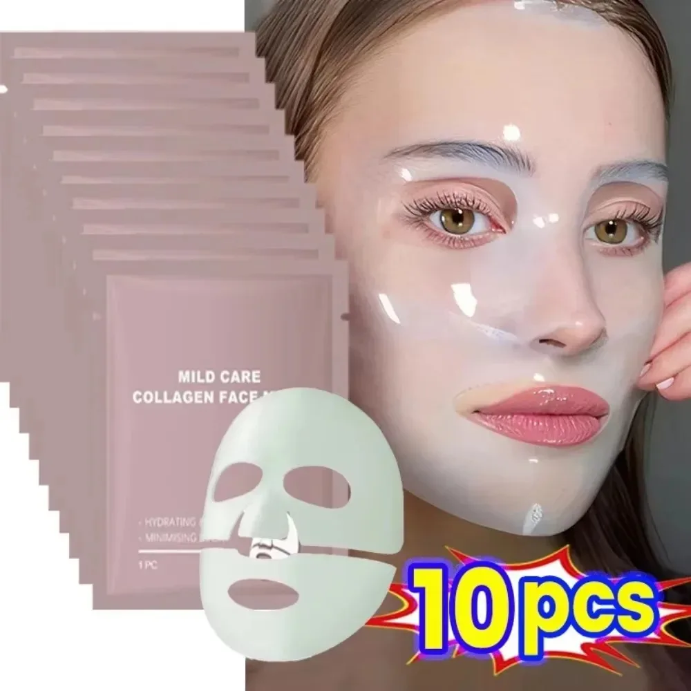 قناع الوجه الكولاجين الحيوي تقليص المسام ترطيب عميق بين عشية وضحاها قناع ترطيب منعش اشراق الوجه العناية بالبشرة