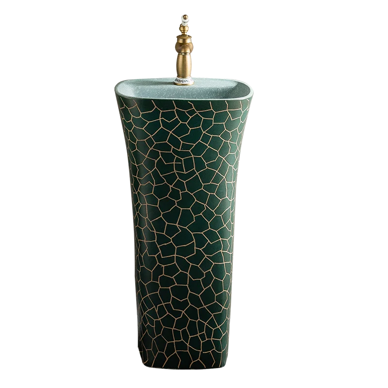 

Column basin Outdoor wash basin Garden column integrated floor wash basin