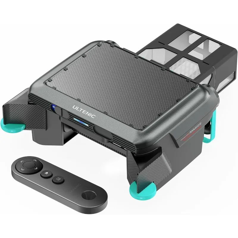 Pool Skimmer Robot, Solar Pool Skimmer for Above & In-Ground Pool with Auto-Docking Design, 24/7 Continuous Cleaning Power, 6L