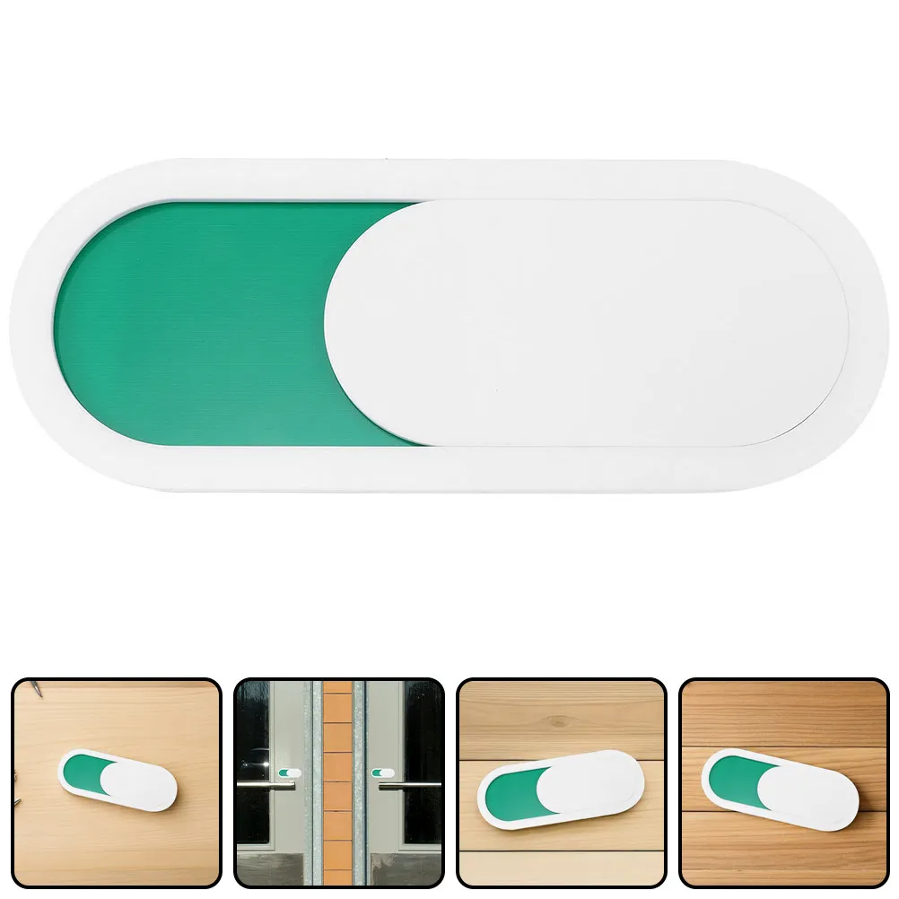 Vacant Occupied Slider Conference Room Door Sign 10cmx4cm Organic Glass Privacy Indicator Office Meeting in Session