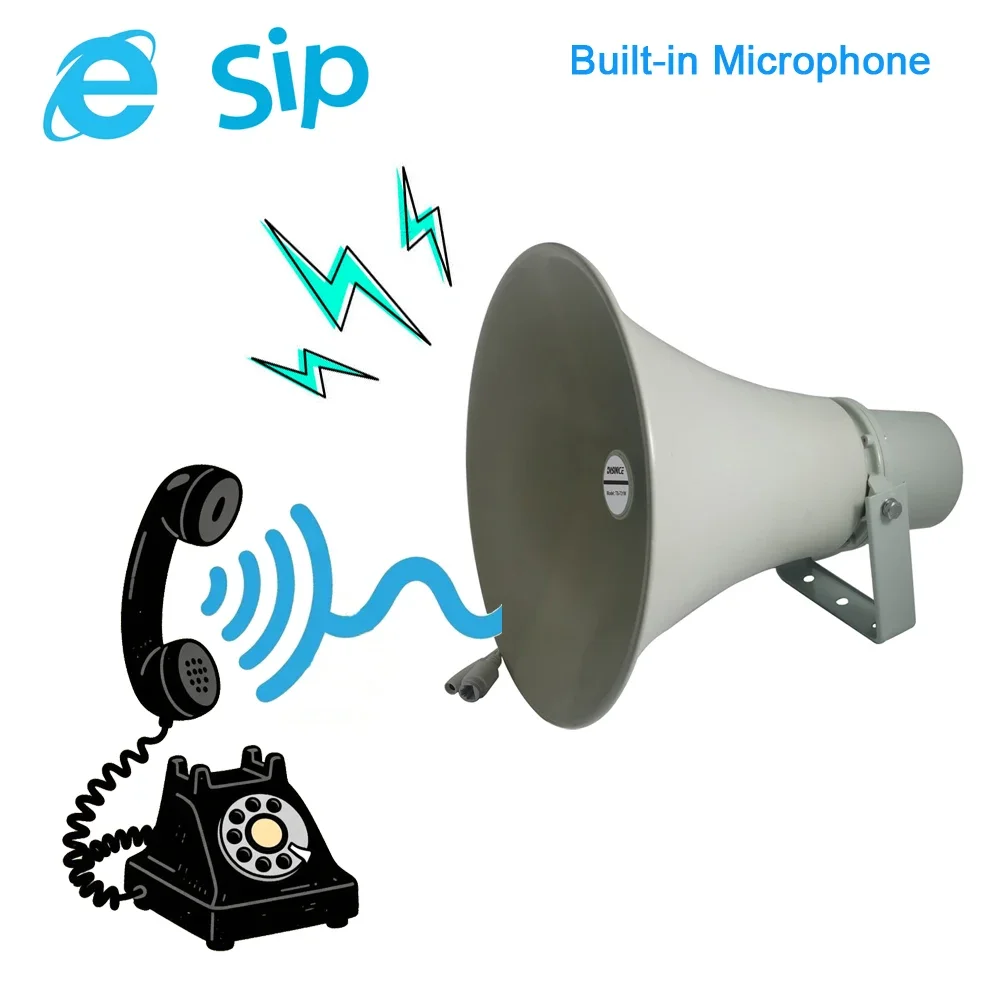 Supporto per il controllo del software di gestione della rete dell'altoparlante a tromba SIP 50W ONVIF TCP UDP