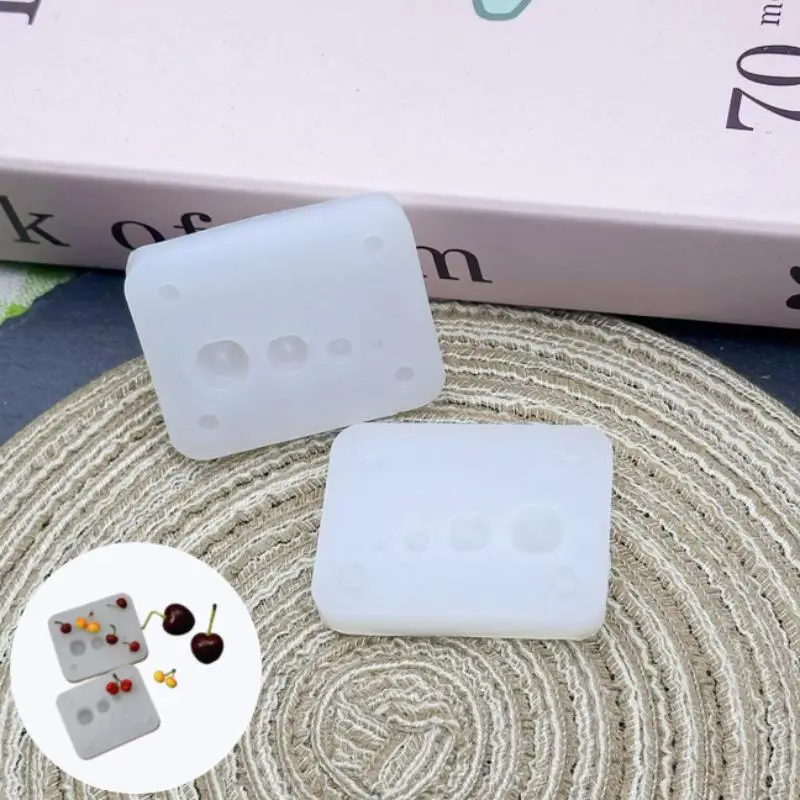 Mini Cherry Silicone Mold Non-Deformable Food Grade for Resin Clay Fondant Chocolate Candy Baking DIY Crafts
