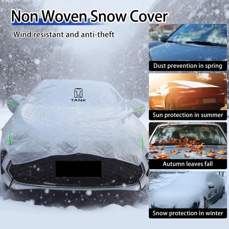 

Non-woven Fabric Car Cover Outdoor Protection Full Exterior Sunshade Snow Cover For Great Wall GWM Tank 300 PHEV 700 Tank500XC90