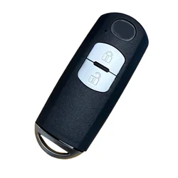 Car 2Buttons Replacement Remote Key Shell for Mazda M3 M6 CX-3 CX-5 Axela Atenza 2014- 2018 SKE13D-01 with Emergency Key No Logo