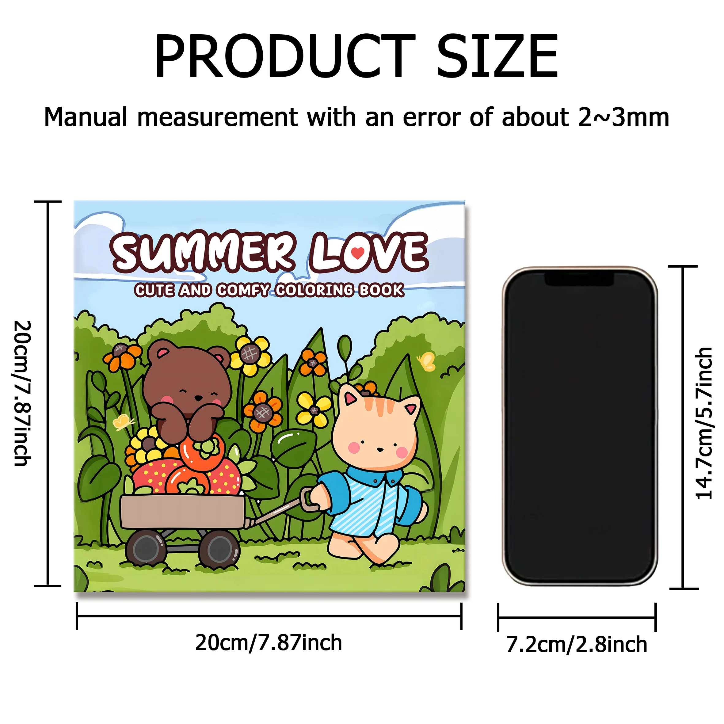 SUMMER LOVE Bold-easy Patterns Coloring Book for Adults Cute Drawing Book Perfect Gift for Party and Birthday