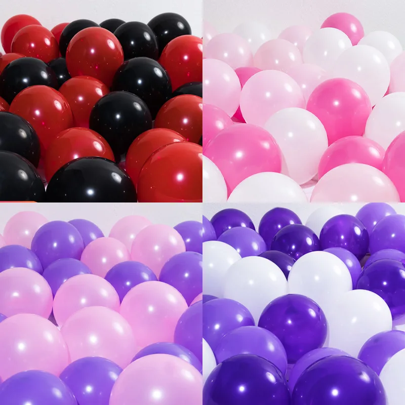 

50pcs Pearlescent 1.5g Thickened Balloon 10 Inch Round Decoration Wedding Supplies Wedding Room Decoration Arch Balloon