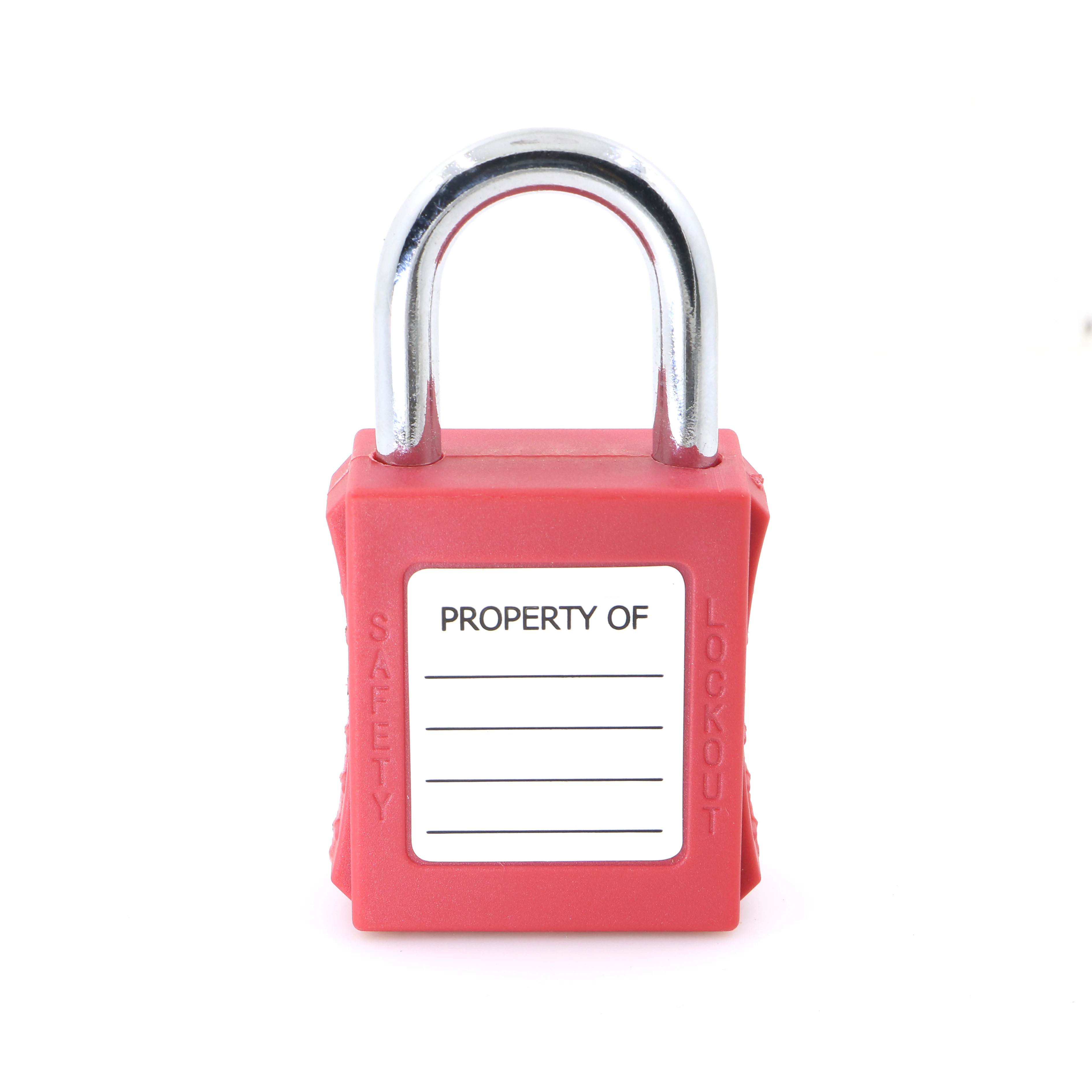 25mm Steel Shackle Engineering Plastics Padlock Safety Lockout OSHA LOTO Hazardous Energy Isolation Keyed-Different Keyed-alike