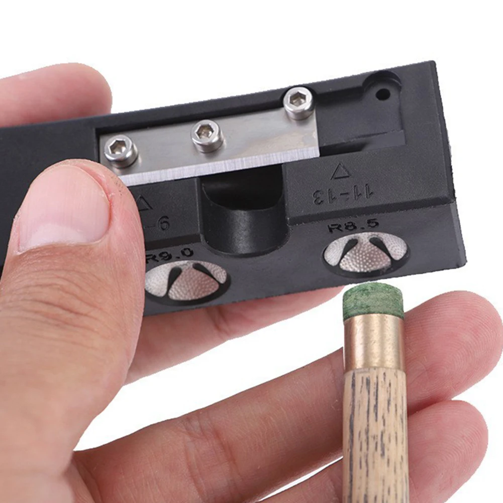 

9 in 1 Billiard Cue Tip Grinding Tool Billiards Cue Tip Corrector Tool Billiard Pool Cue Tip Tool Arc Polisher Rod Repair Tool