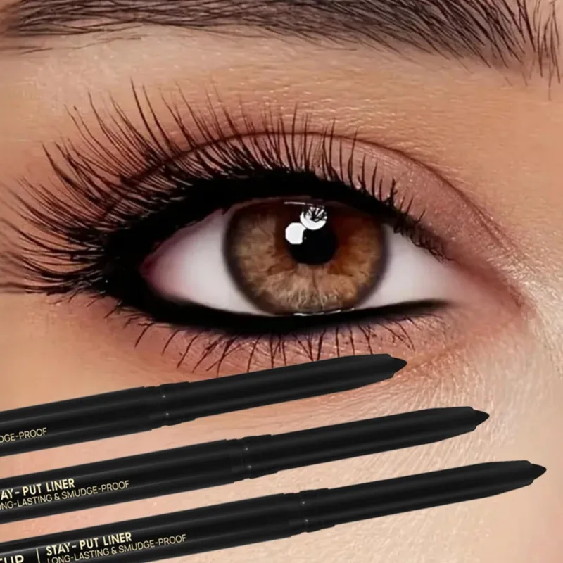 3pcs Black Eyeliner Pen, Waterproof and Sweat-proof, Not Easy To Smudge, Novices Friendly, Eye Cosmetics