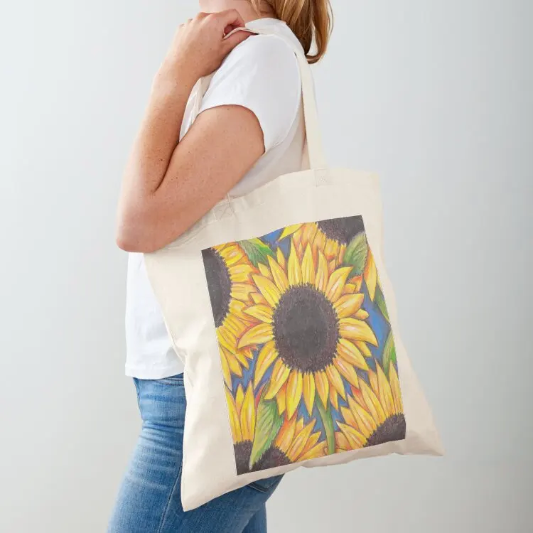 

Sunflowers Tote Bag tote bags men canvas shopping bag Custom bag Beach