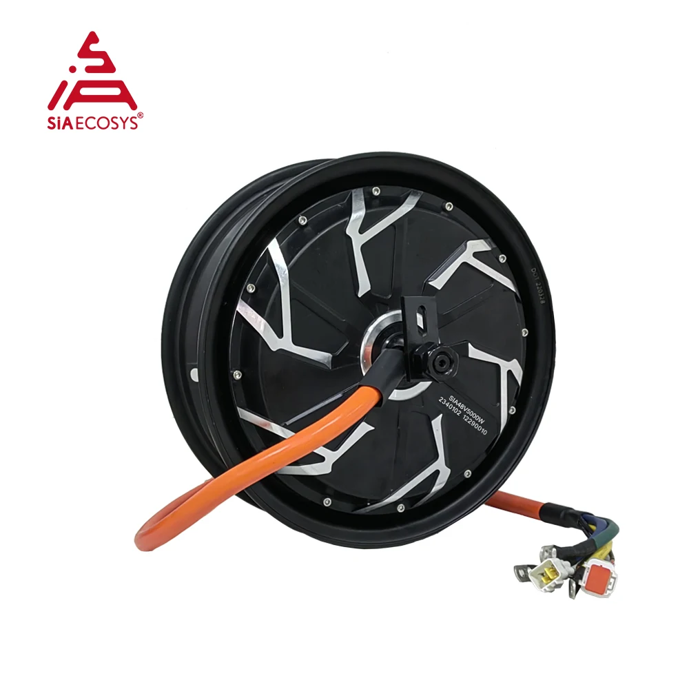 Motor qs 12*3.5 polegadas 5000w v4 72v hub motor com kit de conversão de controlador nd72680 para motocicleta elétrica de corrida