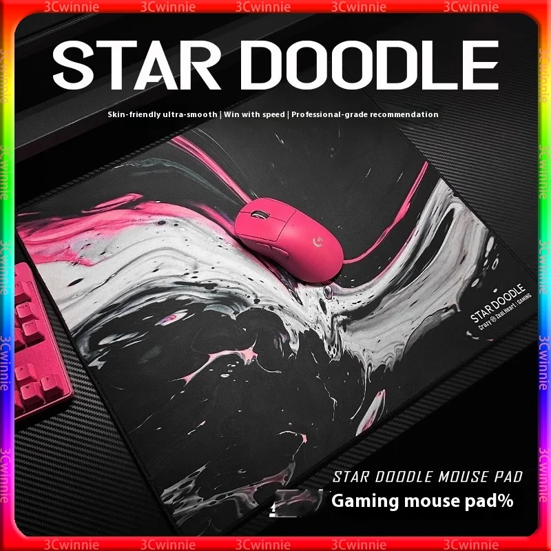 

Starry Sky Rendering Mouse Pad Smooth and Skin friendly Thin Face FPS CS GO2 Professional Competitive Keyboard Mouse Desk Pad