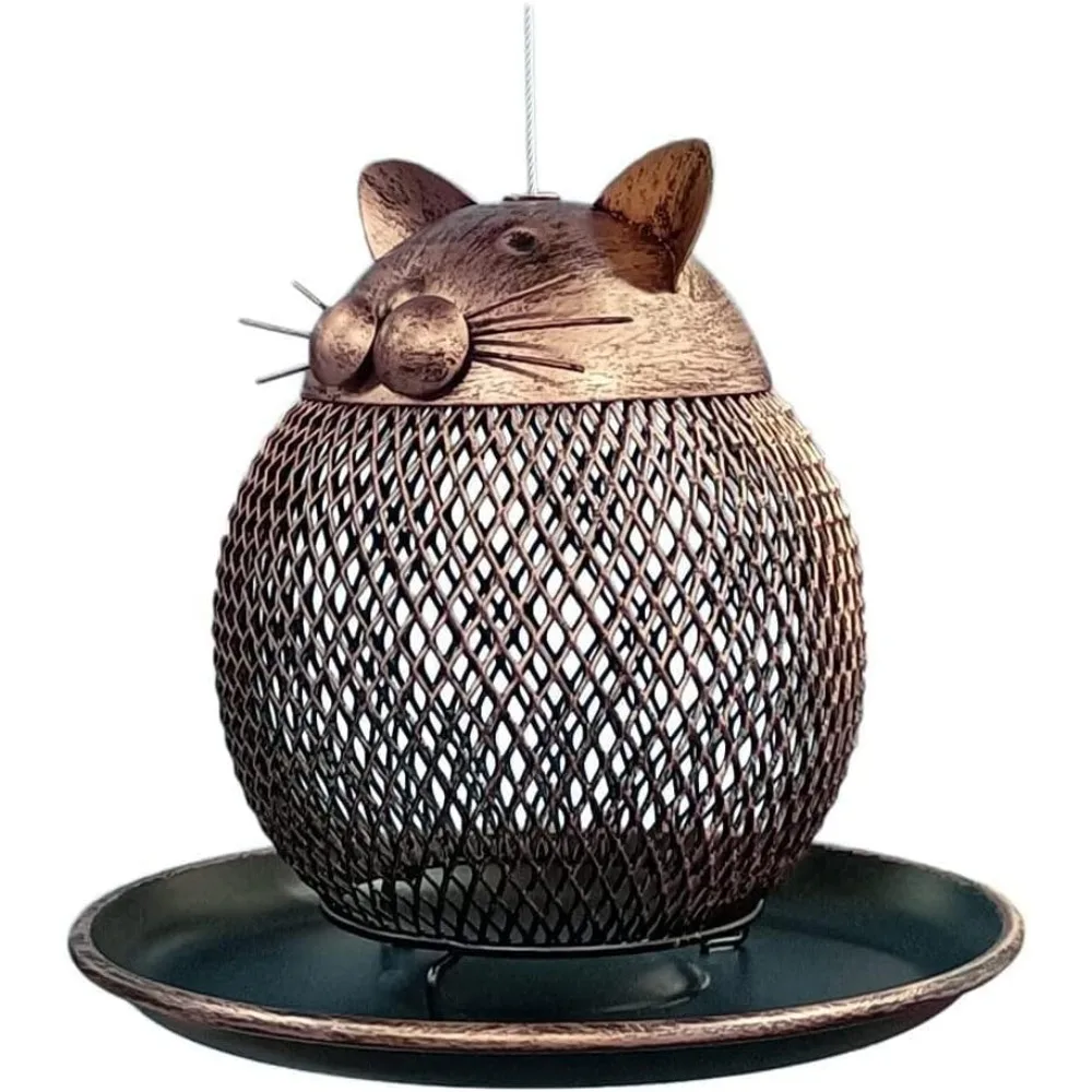 

Wild Bird Feeder Hanging in The Garden Courtyard Outdoor Decoration Metal Garden Bird Bowl Bird Supplies Delicate and Firm